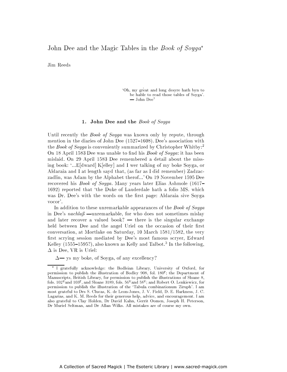 The Book of Soyga cover
