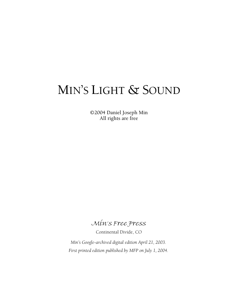 Min's Light & Sound cover