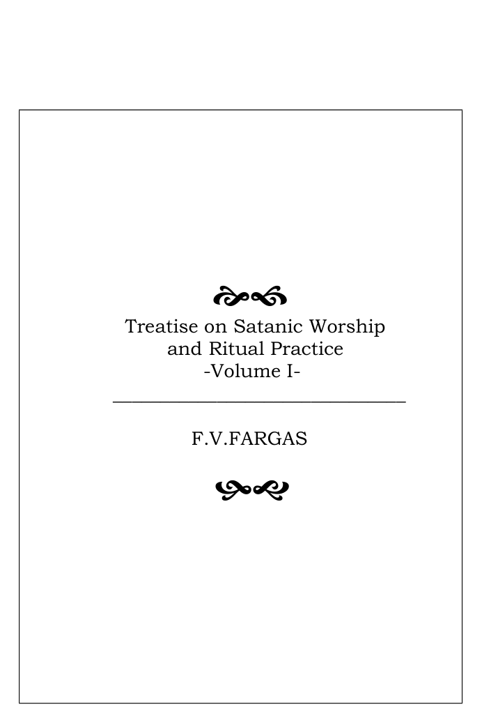 F.V. Vargas - Treatise on Satanic Worship cover