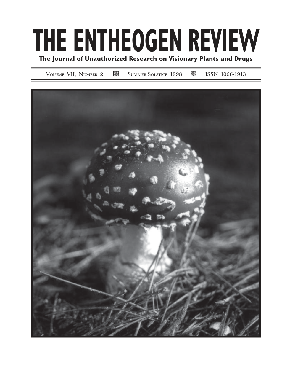 Entheogen Review - Volume 7, Number 2 cover