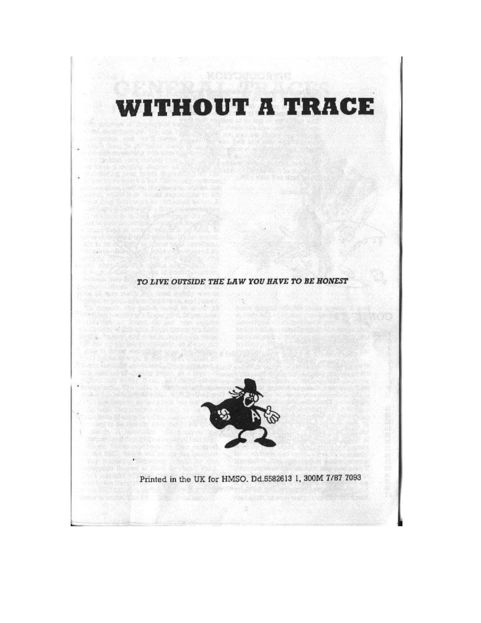 Without a Trace- Commonsense Guide to Forensic Science cover