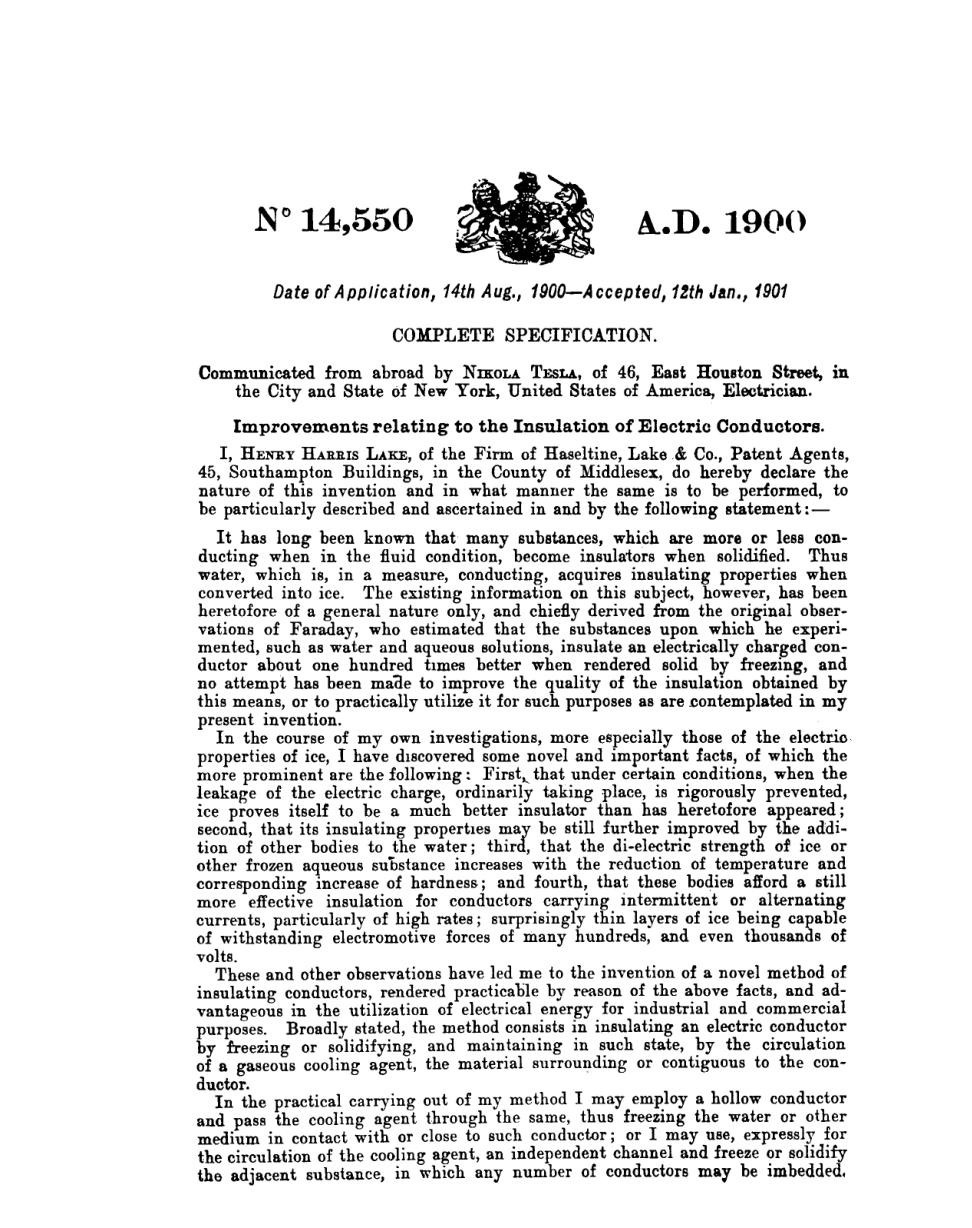 Tesla Patents - B14550 cover