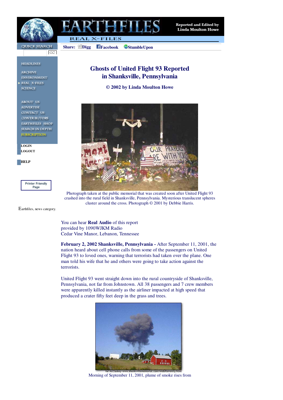02 02 2002 Ghosts of United Flight 93 Reported in Shanksville, Pennsylvania cover