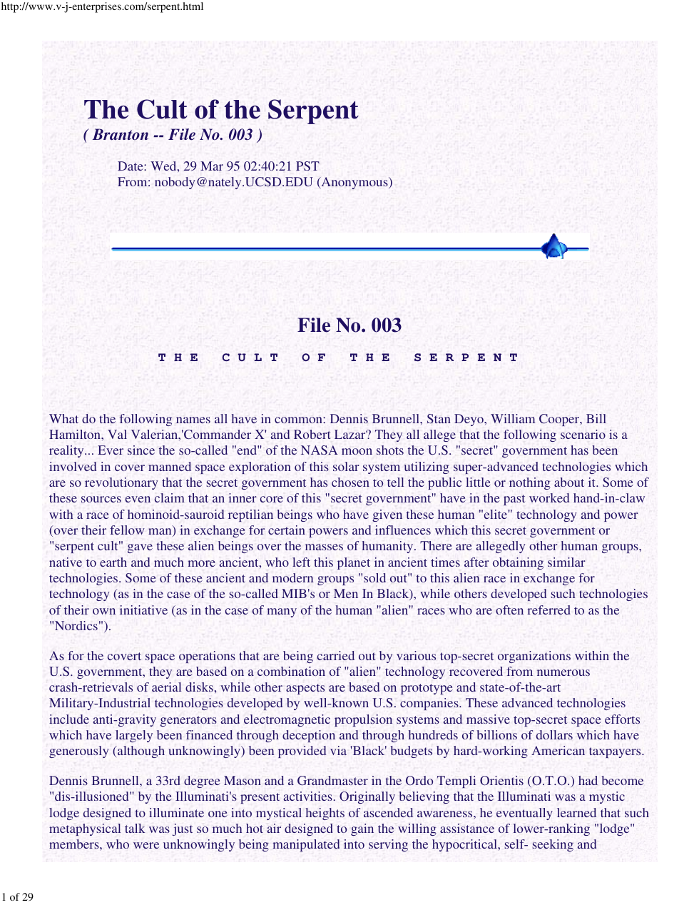 Cult Of The Serpent cover