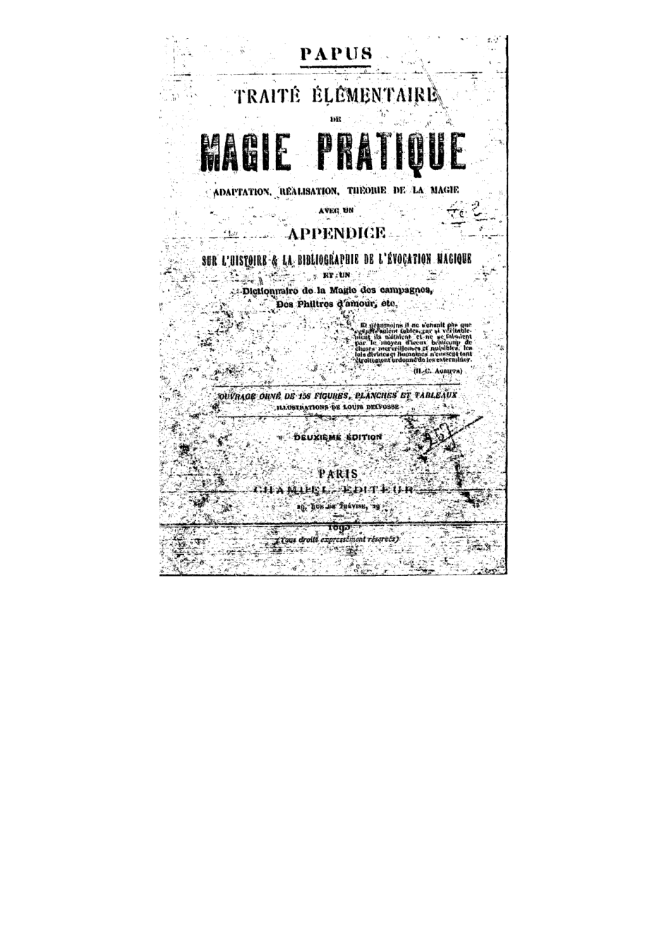 Papus - Traité élémentaire de magie pratique cover