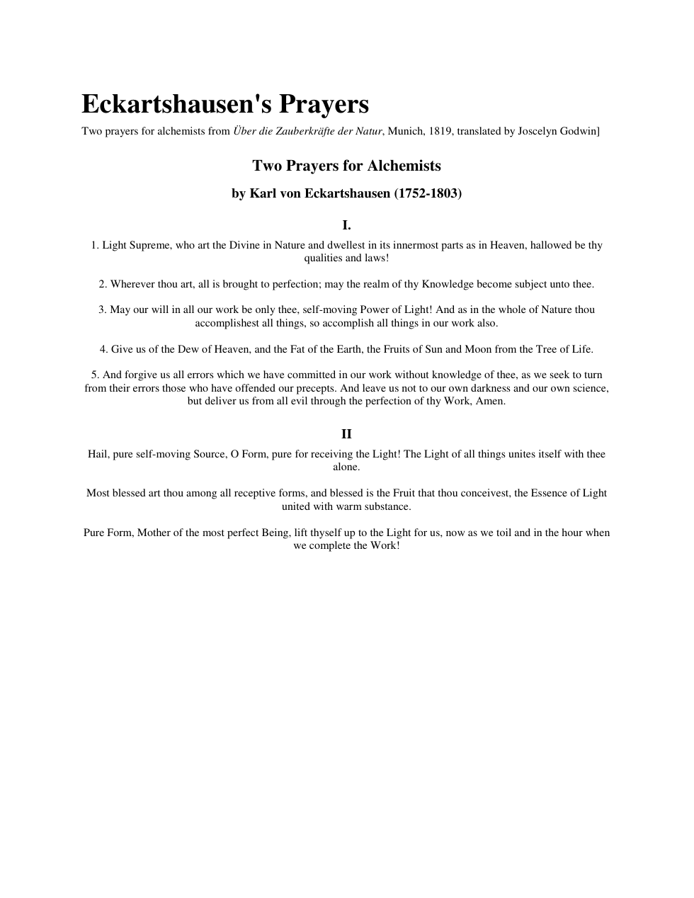 Two prayers for alchemists cover