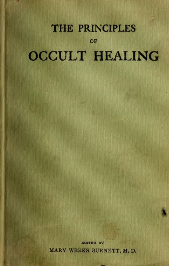 Principles of Occult Healing cover