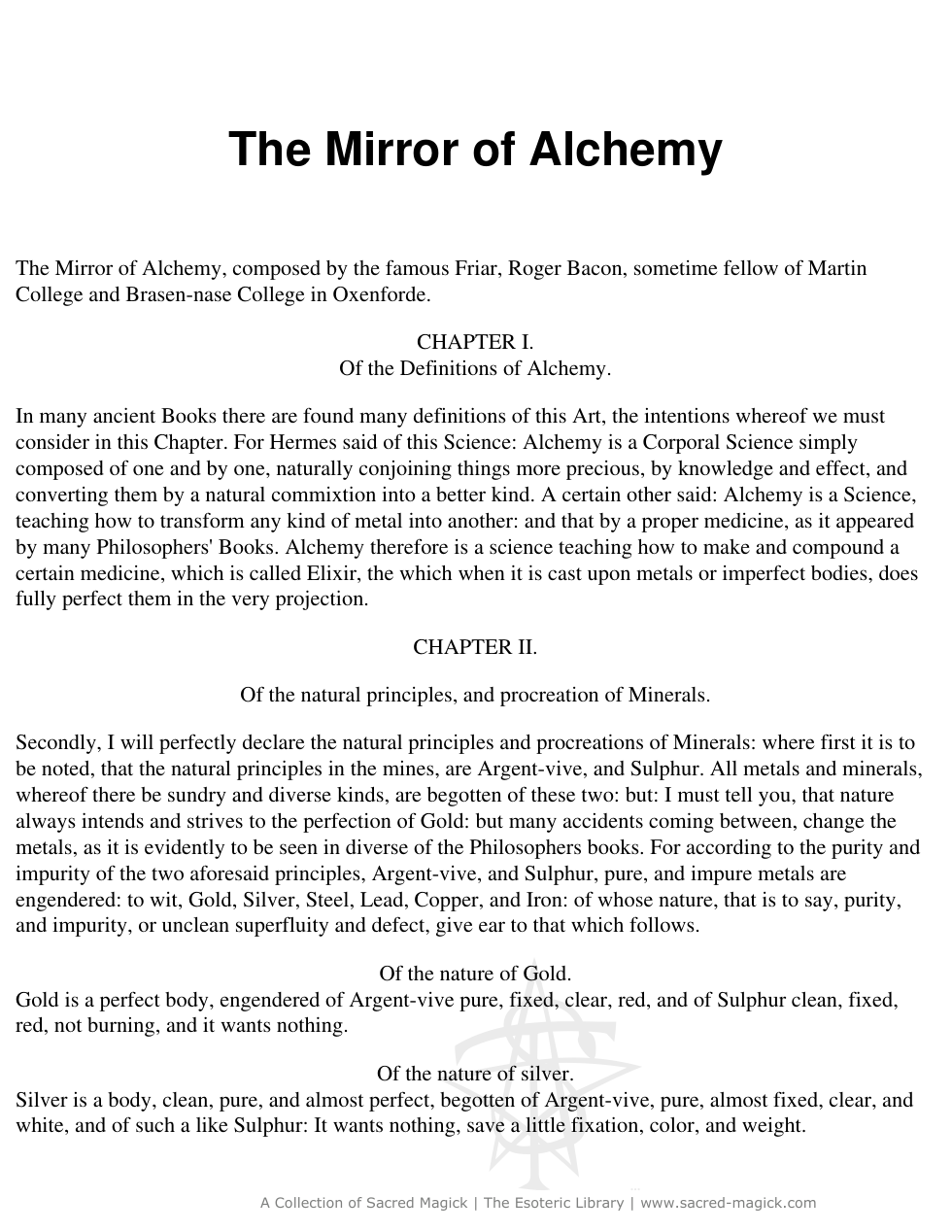 Mirror Of Alchemy cover