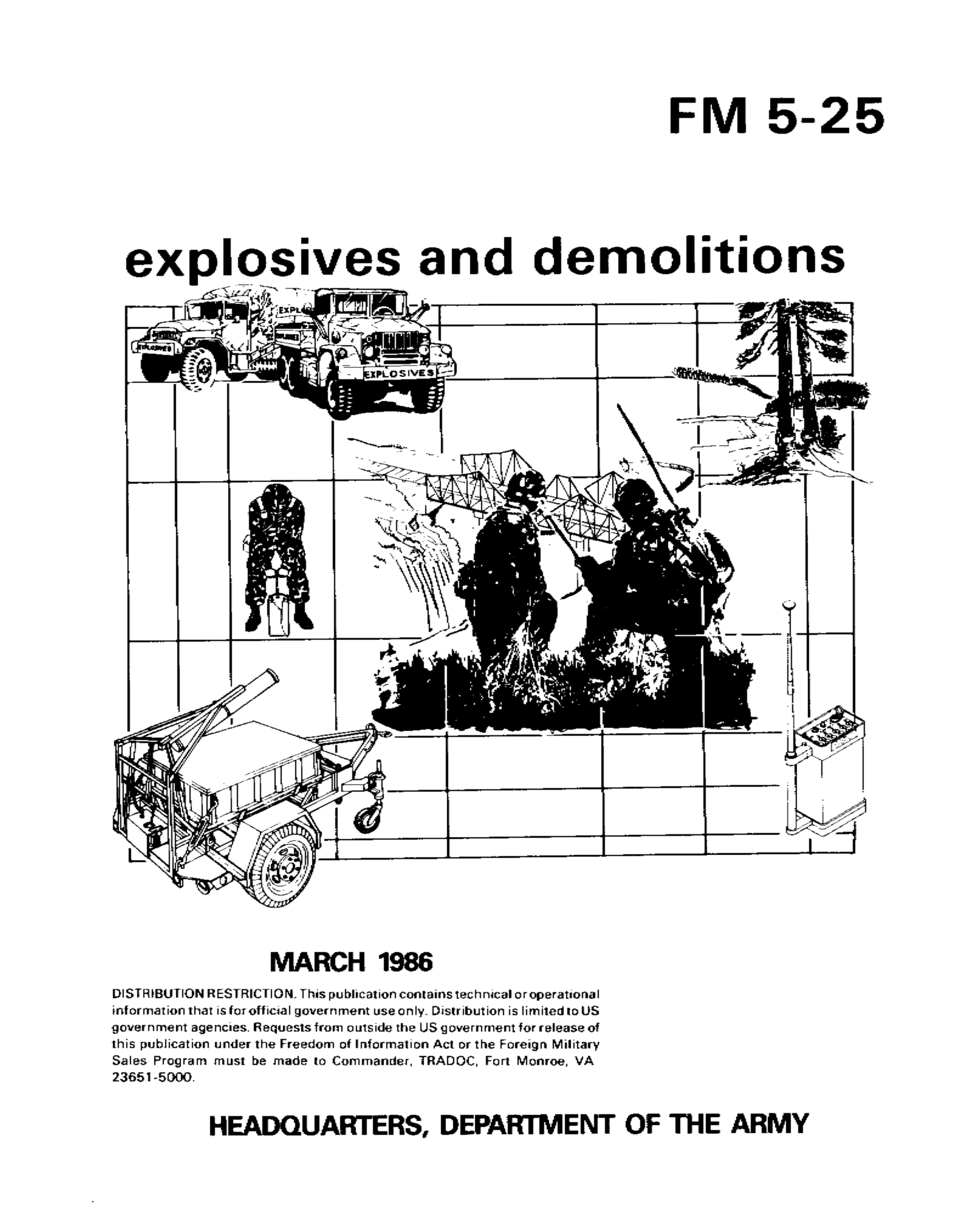 Explosives & Demolitions FM 5-25 cover