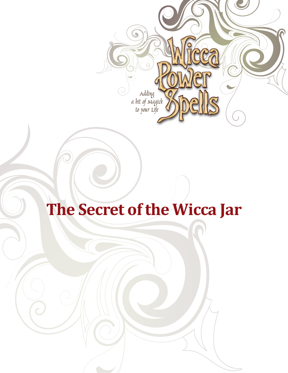 The Secret of the Wicca Jar cover
