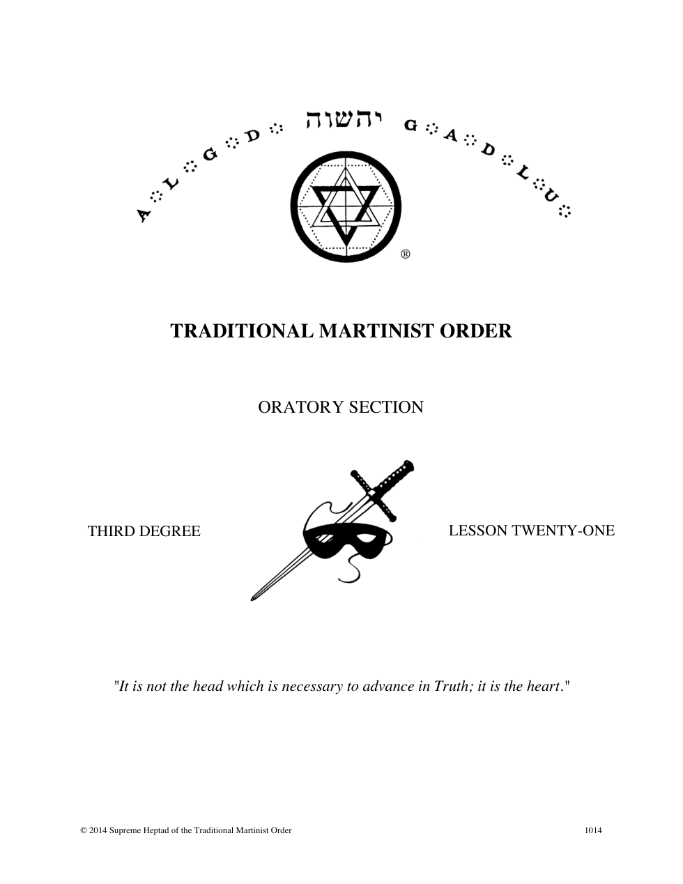 Third Degree Lesson 21 10102014 cover