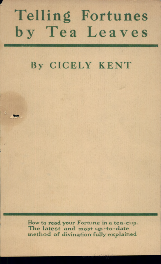 Telling Fortunes by Tea Leaves 1946 cover