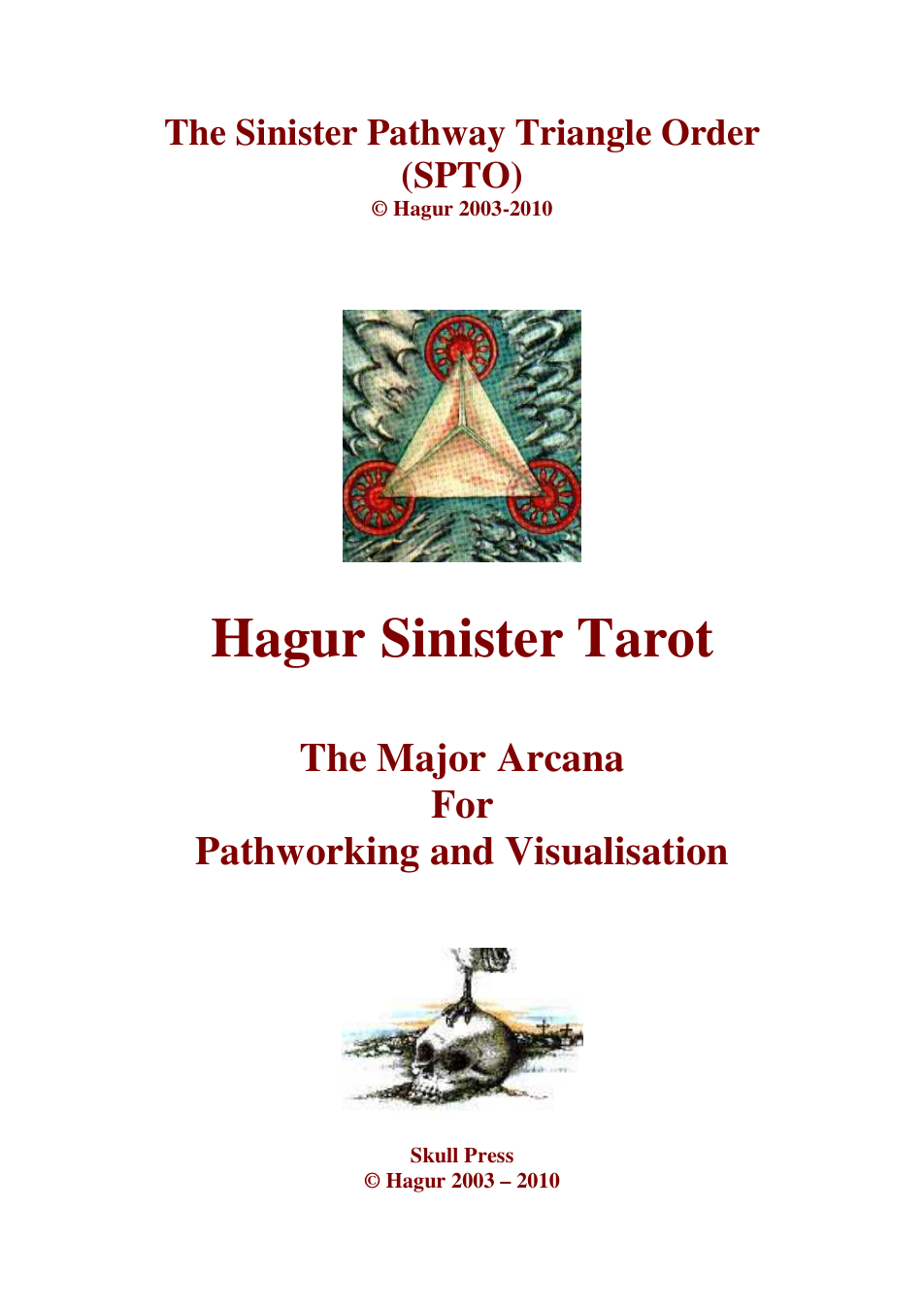 Hagur - Hagur Sinister Tarot (The Major Arcana for Pathworking and Visualisation) cover
