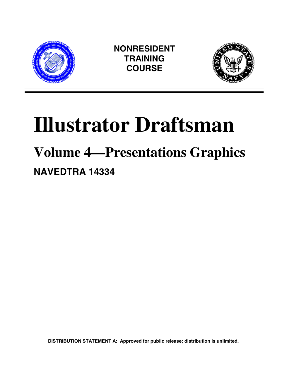 NAVY Illus. Draftsman Vol4 Presentation,Graphics 2003, 272p. cover