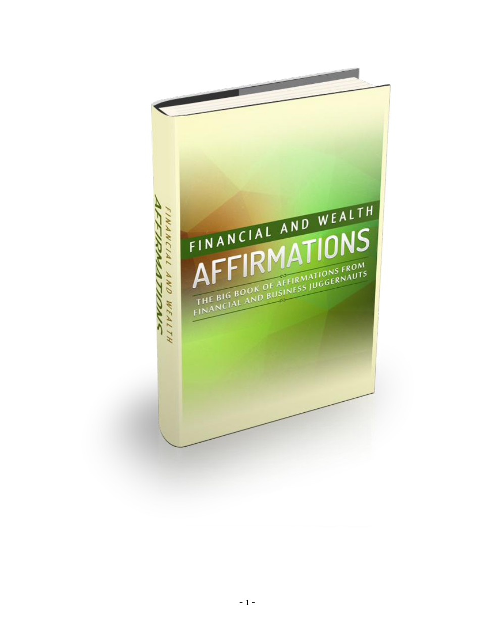 Financial And Wealth Affirmations cover
