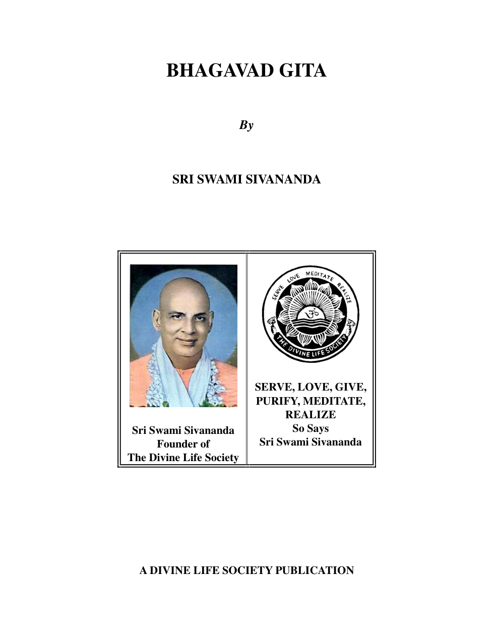 Bhagavad Gita cover