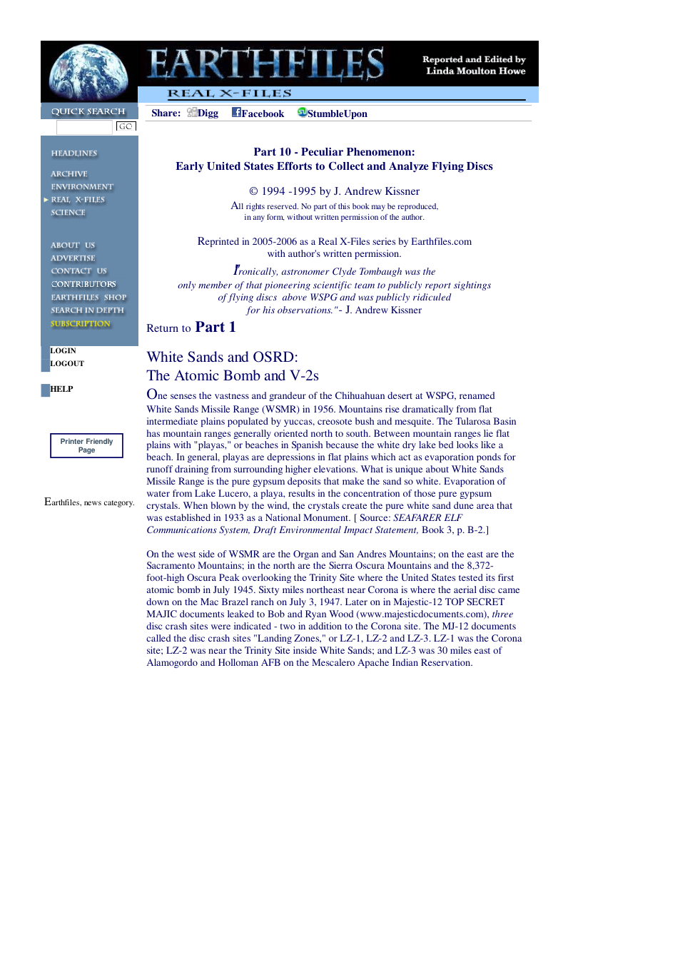 01 29 2006 Part 10 - Peculiar Phenomenon Early United States Efforts to Collect and Analyze Flying Discs cover