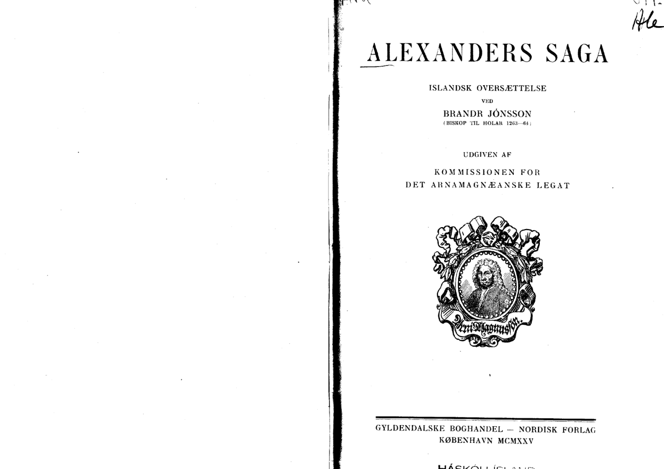 Alexanders saga cover