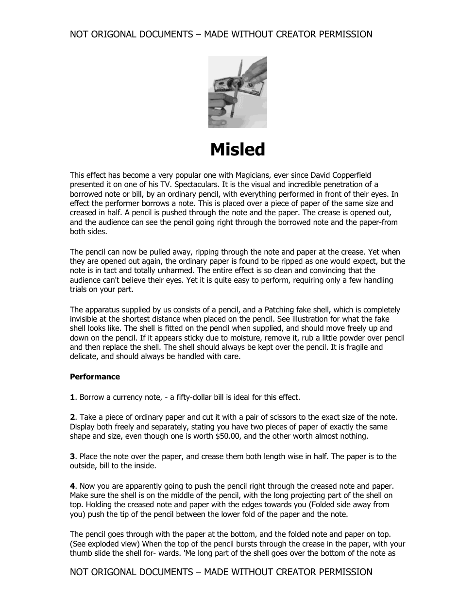 David Copperfield - Misled cover