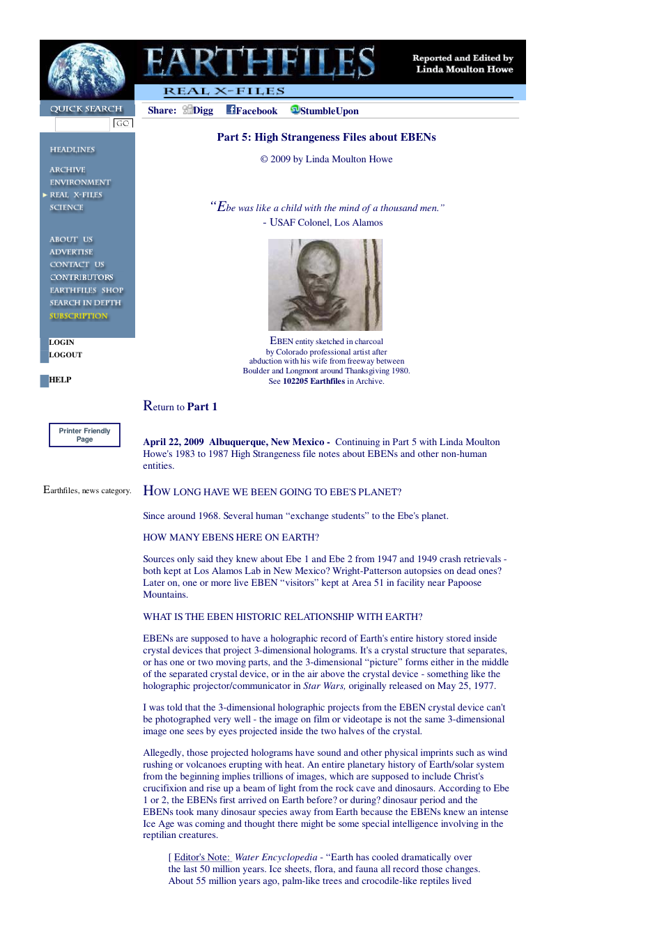 04 22 2009 Part 5 High Strangeness Files about EBENs cover