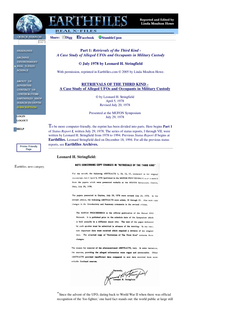 09 25 2005 Part 1 Retrievals of the Third Kind - A Case Study of Alleged UFOs and Occupants in Military Custody cover