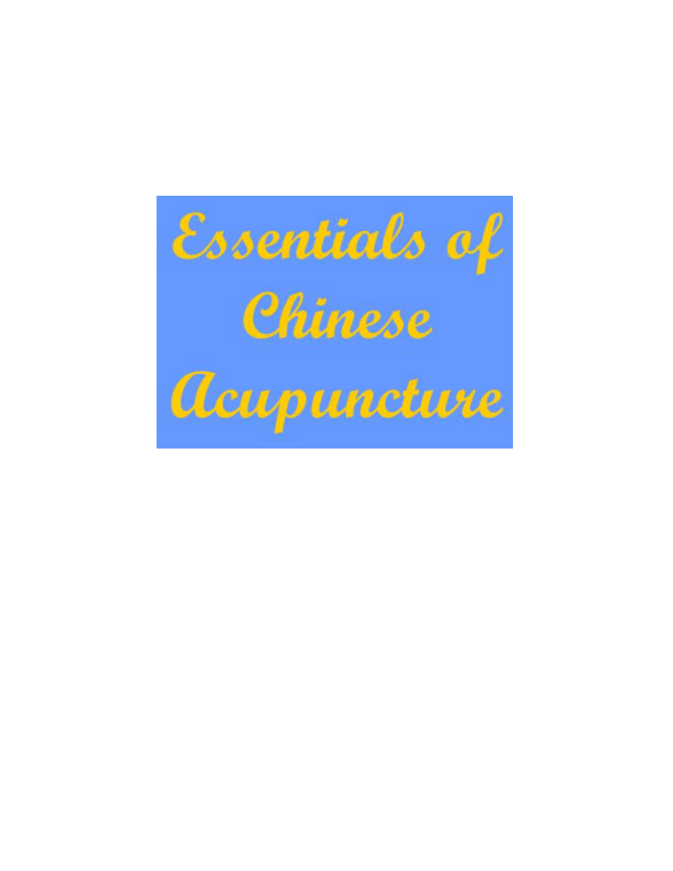 Essentials of Acupuncture cover