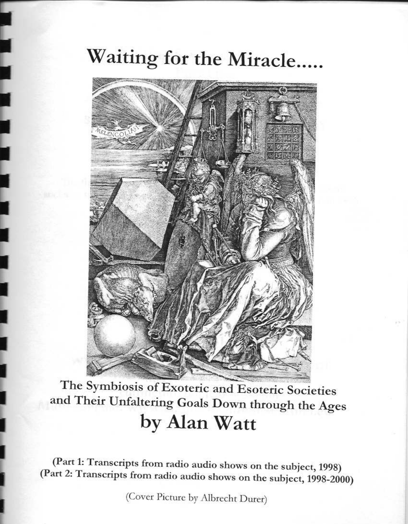 Watt, Alan - Waiting for the Miracle (2000) (no OCR) cover