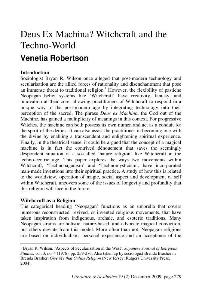 witchcraft and the techno world cover