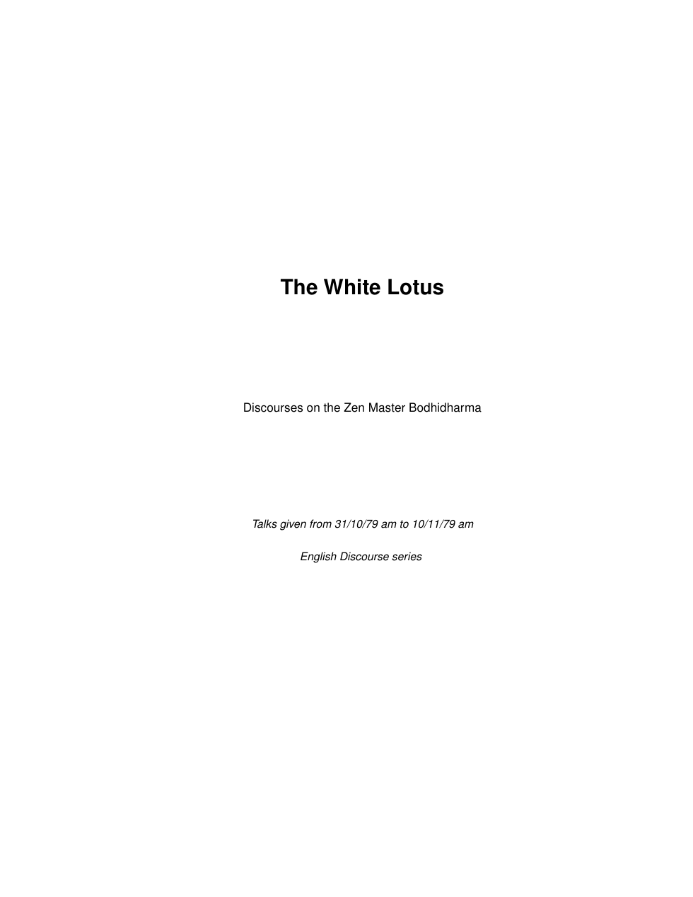 The White Lotus cover