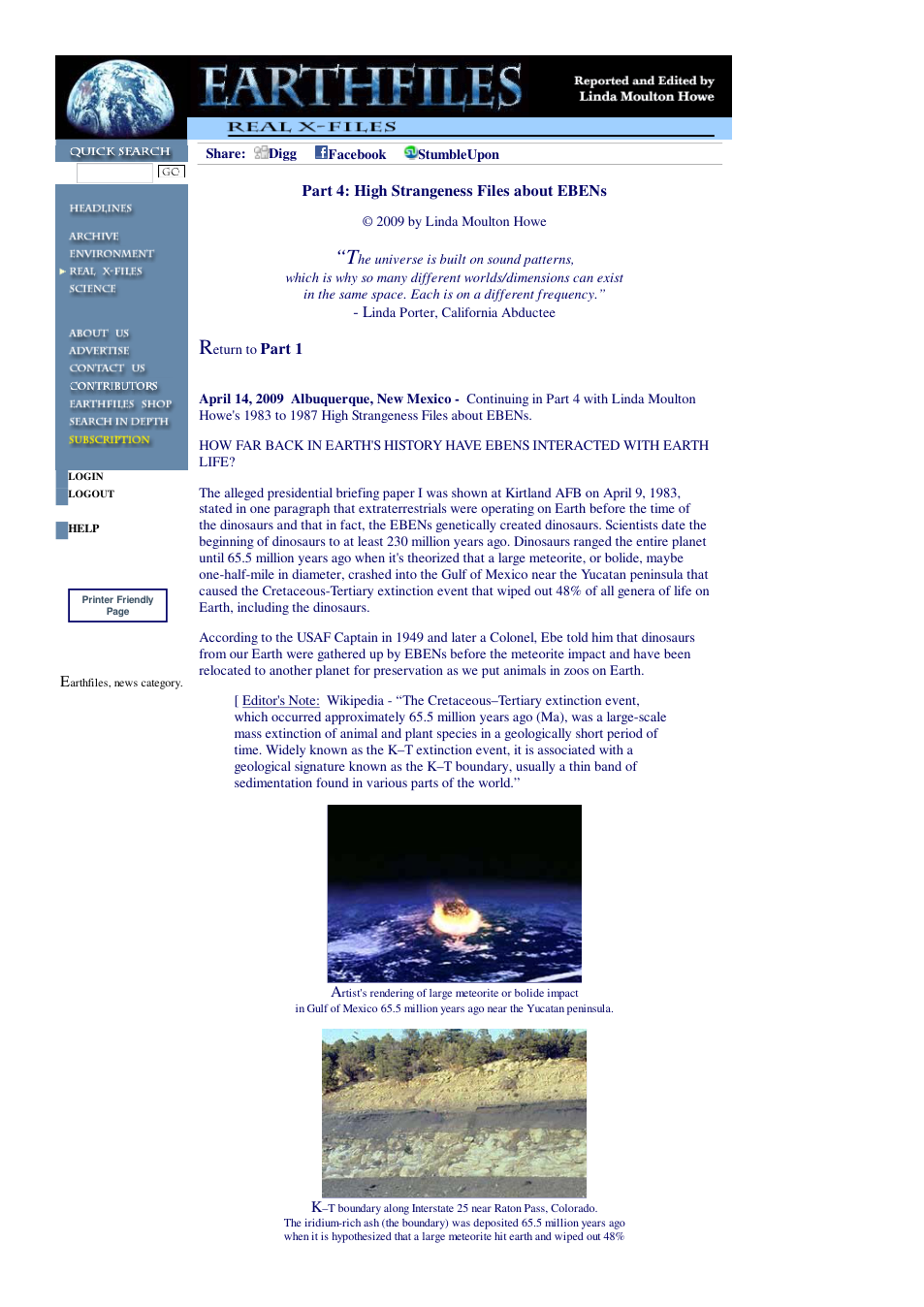 04 14 2009 Part 4 High Strangeness Files about EBENs cover
