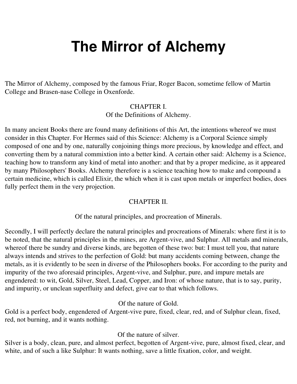 Mirror of Alchemy cover
