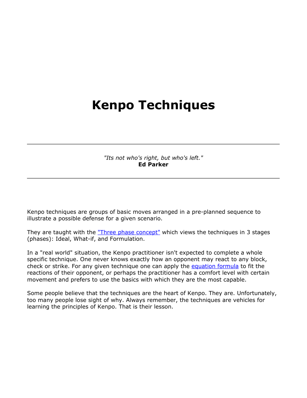 Sword - Kenpo Techniques 86 pages cover