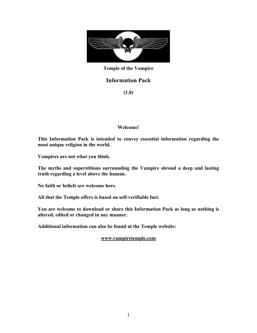Temple of the Vampire (1.0) cover