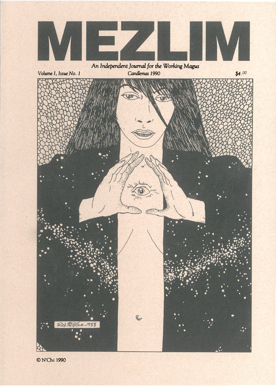 [Vol.1,No.1] Mezlim - Candlemas 1990 cover