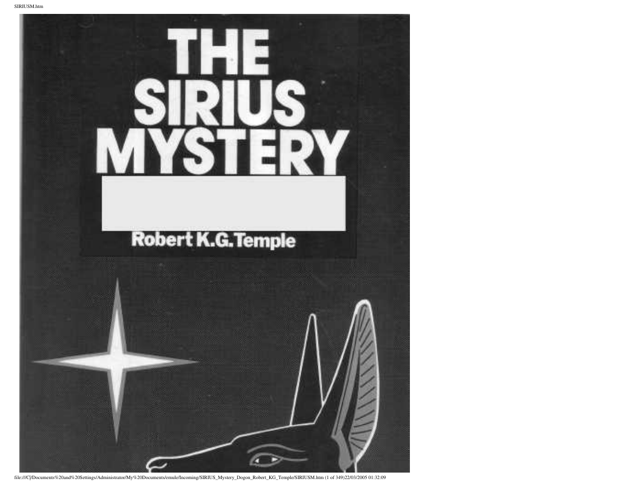 Sirius Mystery cover