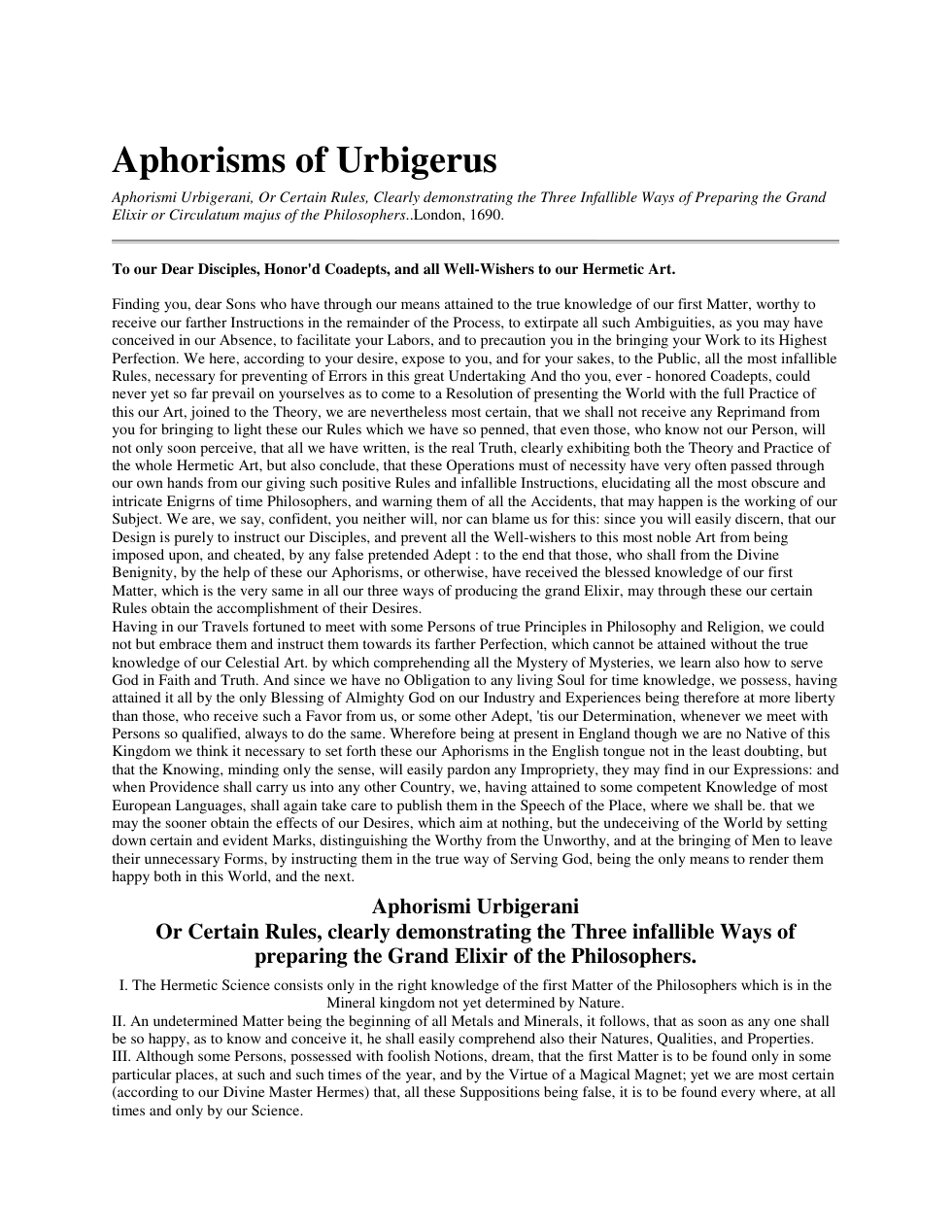 Urbigerus cover