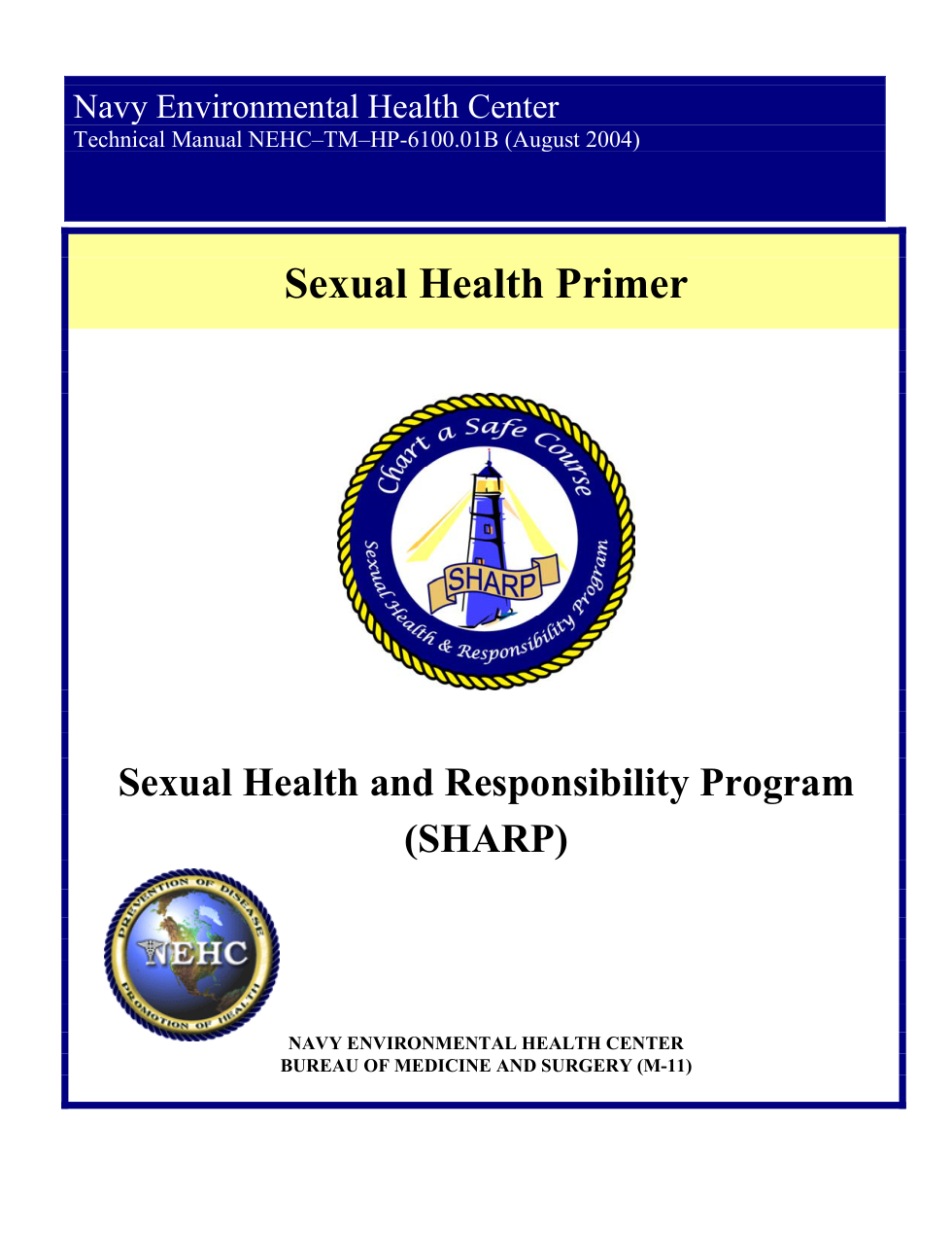 NAVY Sexual Health Primer 2004 79 pages cover