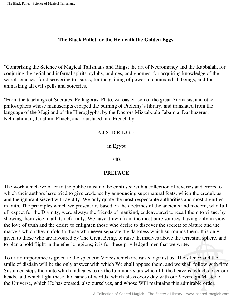 The Black Pullett cover
