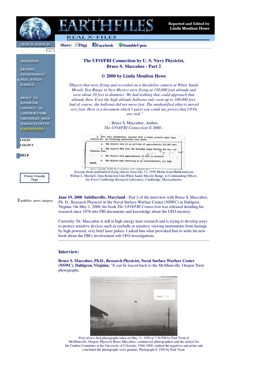 06 19 2000 The UFO FBI Connection by U. S. Navy Physicist, Bruce S. Maccabee - Part 2 cover