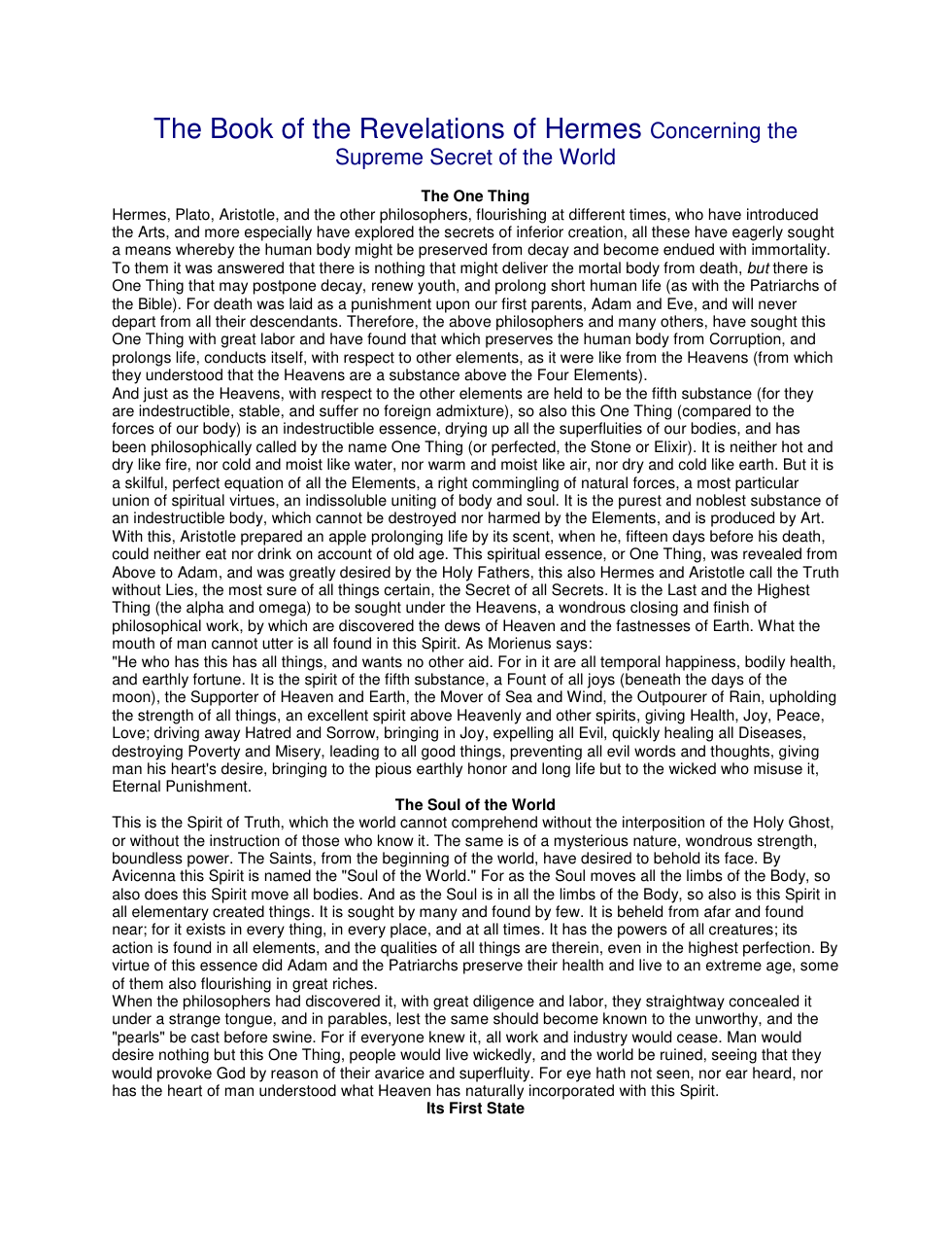 Supreme Secret of the World cover