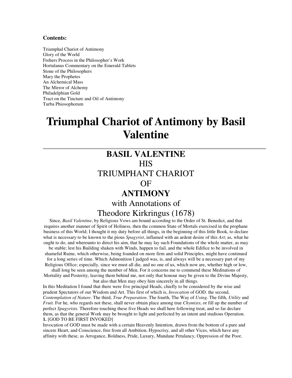Various Alchemical Texts 1 cover