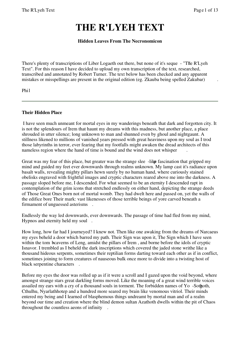 R'lyeh Text cover
