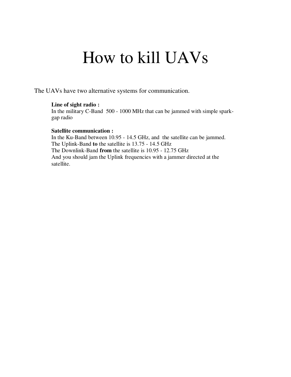 killuav cover