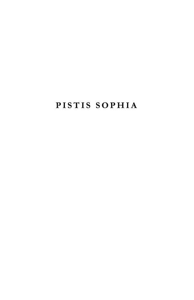 Pistis Sopia cover