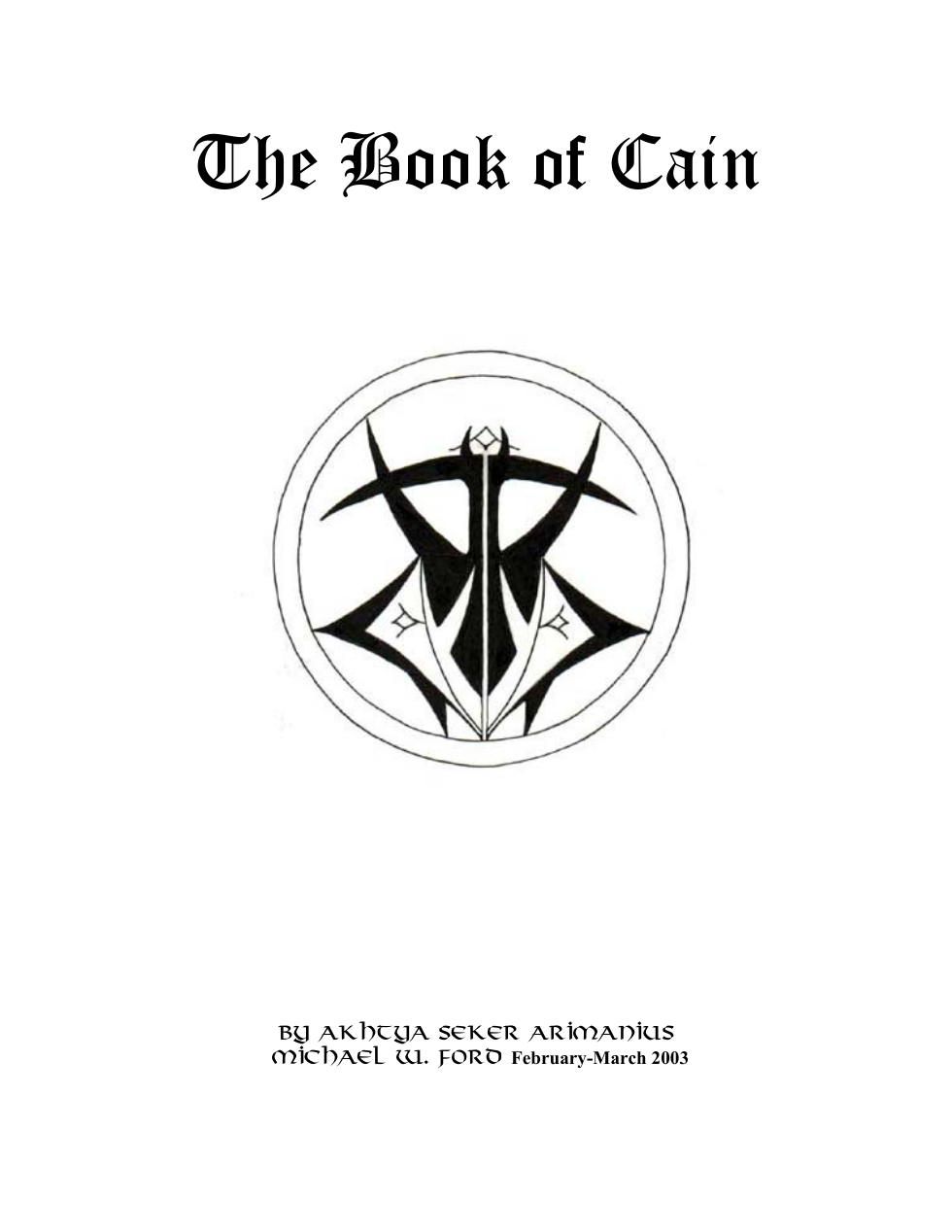 Michael W. Ford - The Book of Cain cover