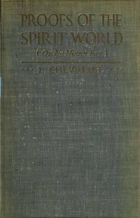 Chevreuil, Léon - Proofs of the Spirit World (1920) cover