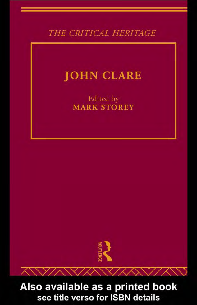 John Clare - The Critical Heritage Victorian Poets cover