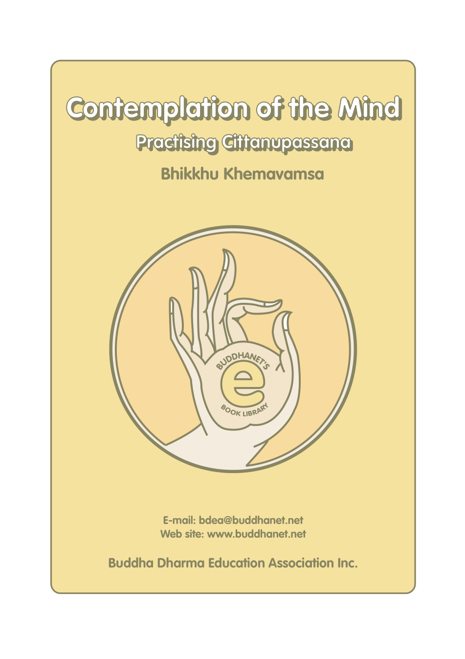 Contemplation of the Mind cover