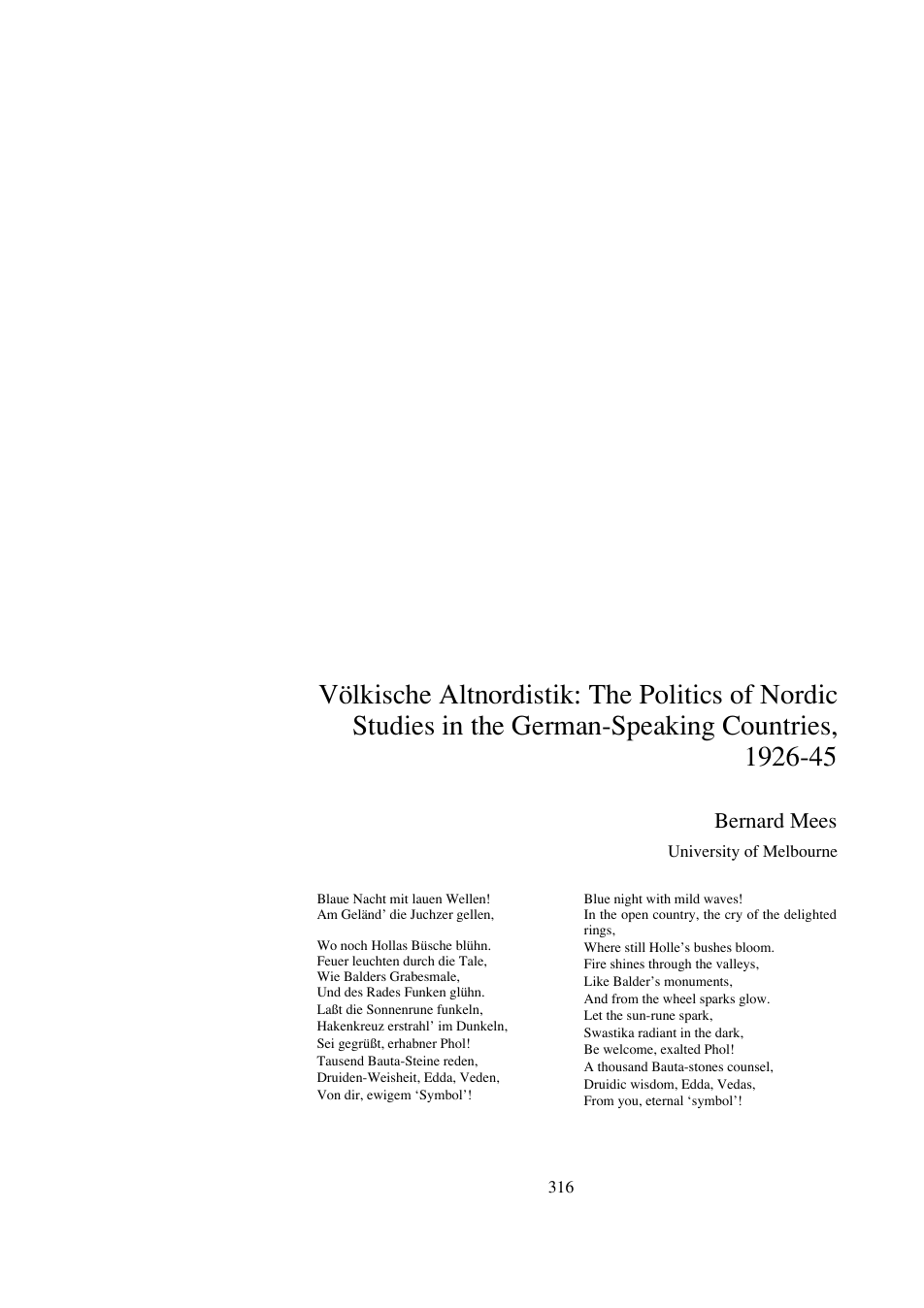 politics of nordic studies cover
