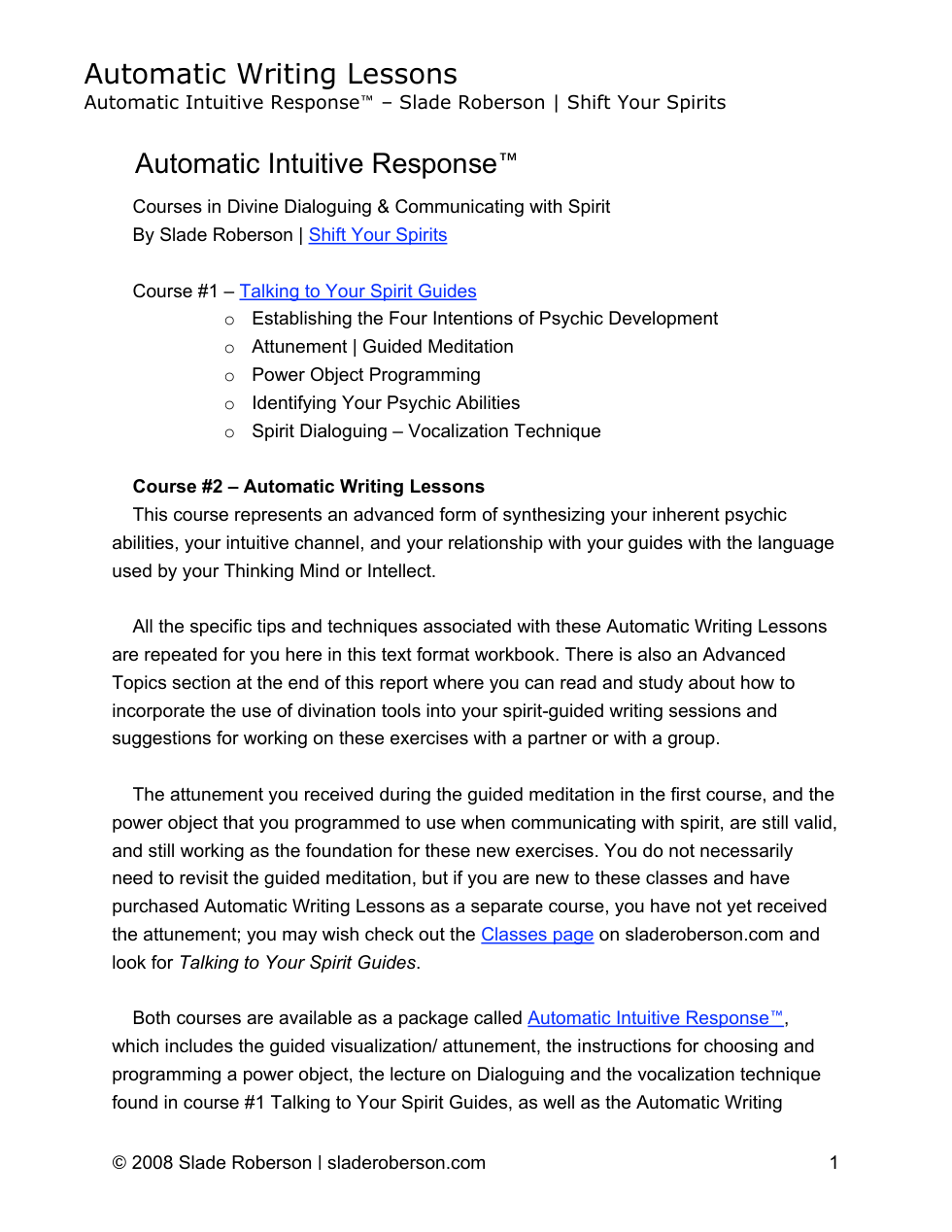 AutomaticWritingLessons cover